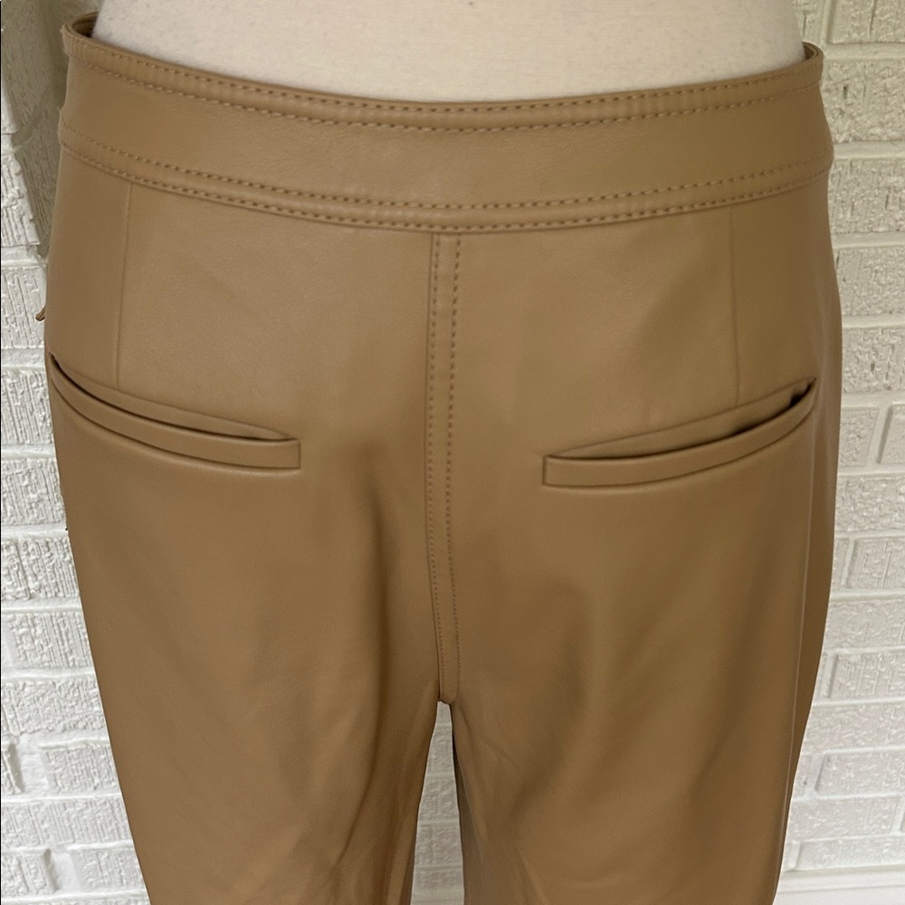 Jonathan Simkhai- BAXTER vegan leather tan pants - Picture 8 of 12